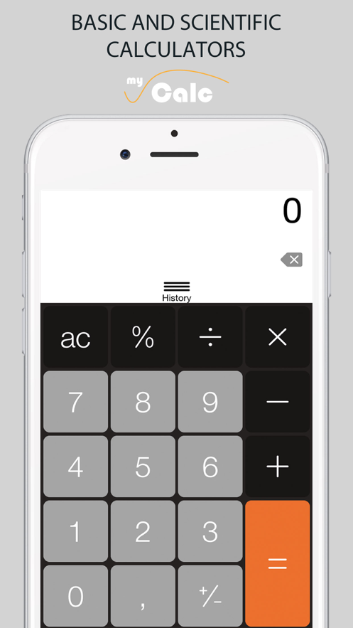 myCalc:Calculator+ v1.0苹果版截图1