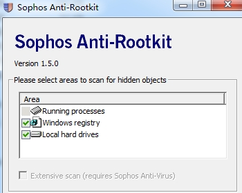 Sophos Anti-Rootkit截图1
