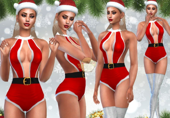 模拟人生4女性圣诞紧身衣MOD截图1