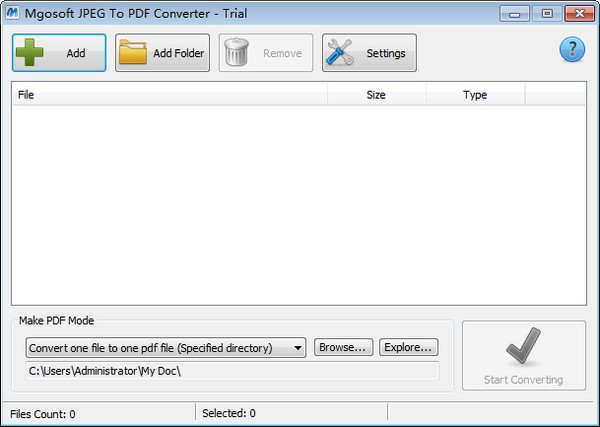 Mgosoft JPEG To PDF Converter(JPEG转PDF转换器)截图1