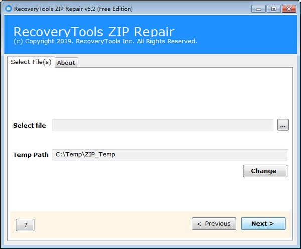 RecoveryTools ZIP Repair(压缩文件修复工具)截图1