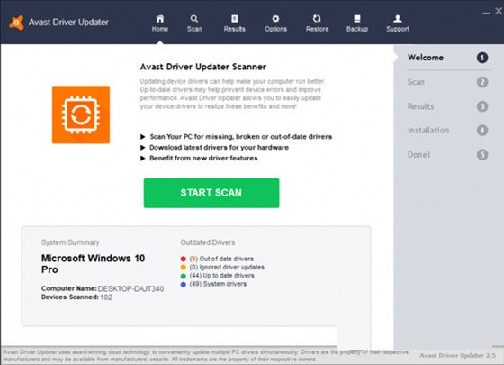Avast Driver Updater(驱动管理软件)截图1